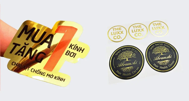 Metallic Gold Stickers